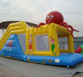 T7-284 Undersea World Inflatable Obstacl...