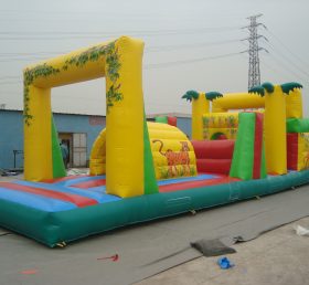 T7-346 Jungle Theme Inflatable Obstacles Courses