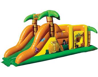 T7-364 Jungle Theme Inflatable Obstacles Courses