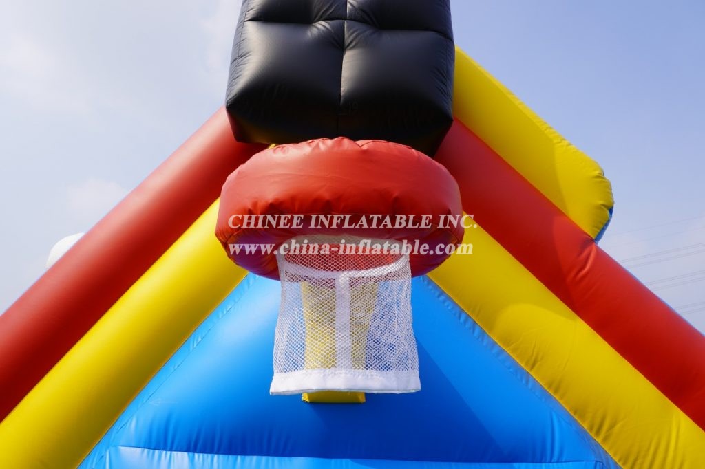 T7-404 inflatable soccer ostacle challenge run