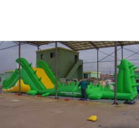 T7-449 Green Inflatable Obstacles Courses