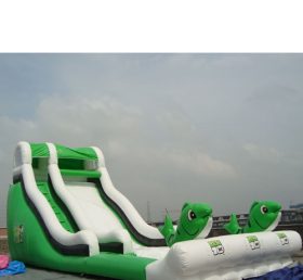 T8-1009 Green Fish Inflatable Slide