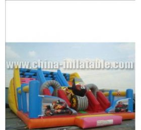 T8-1078 Motorbike Inflatable Slide
