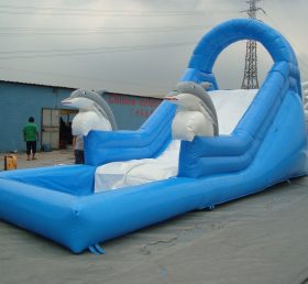 T8-1111 Dolphin Giant Slides Inflatable Water Slides