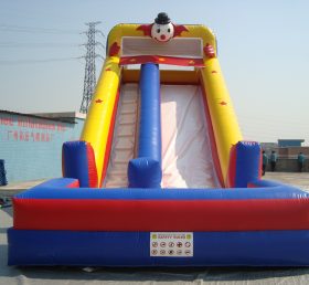 T8-121 Happy Clown Kids Jumper Jumping Slide Bounce House Big Inflatable Slide