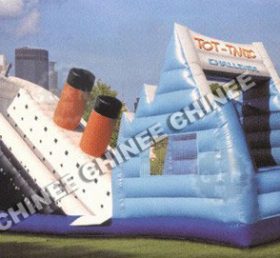 T8-137 Titanic Ship Inflatable Dry Slide
