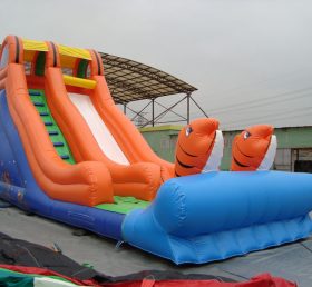 T8-214 Giant Cartoon Inflatable Dry Slide for Outdoor Used