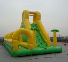 T8-248 Large Green and Yellow Inflatable Water Slide