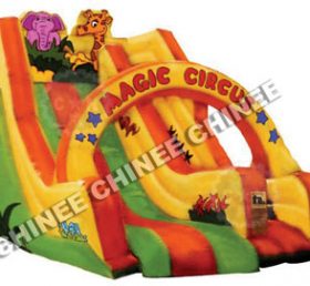 T8-301 Jungle Themed Inflatable Slide