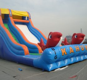 T8-345 Undersea World Giant Inflatable Dry Slide for Kids Adult