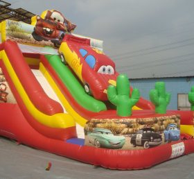 T8-346 Cars Inflatable Slide