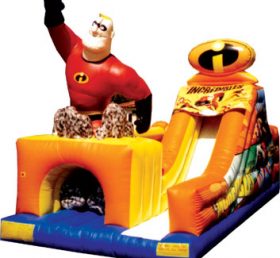 T8-349 The Incredibles Inflatable Slide