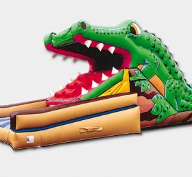 T8-386 Crocodile inflatable slide for Kid Adult