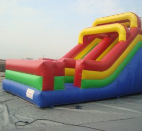 T8-421 The Popular Standard Massive Inflatable Double Lane Dry Slide