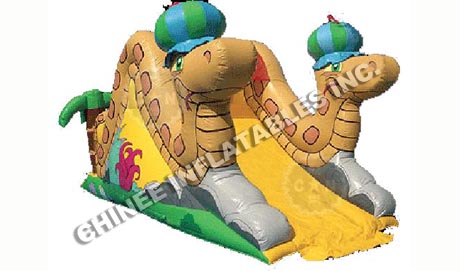 T8-463 Jungle Themed Inflatable Dry Slide