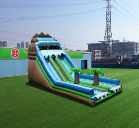 T8-466 Jungle Theme Inflatable Dry Slide