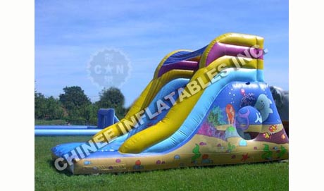 T8-635 Undersea World Inflatable Dry Slide