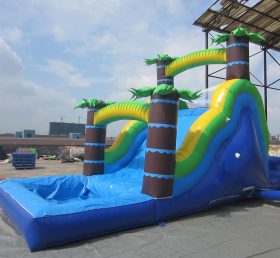 T8-642 Jungle Themed Inflatable Slide