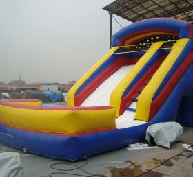 T8-649 standard massive inflatable double lane dry slide