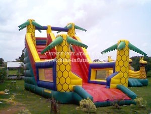 T8-728 Outdoor Inflatable Giant Dry Slide Jungle Theme Slide
