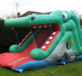 T8-737 Crocodile inflatable slide