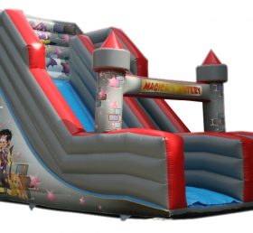 T8-738 Magical Mistery Giant Inflatable Castle Slide
