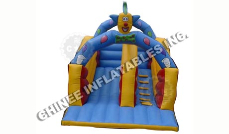 T8-783 Happy CLown Inflatable Slide
