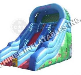 T8-799 Giant Cartoon inflatable dry slide for adult
