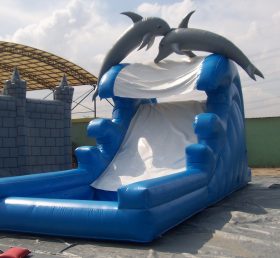 T8-958 Dolphin Inflatable Slide