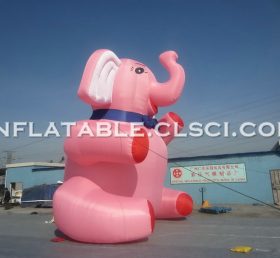 Cartoon1-167 Pink Elephant Inflatable Ca...