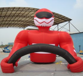 Cartoon1-275 Motorcyclist Inflatable Car...