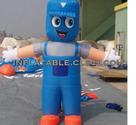 M1-303 Blue Man Inflatable Moving Cartoo...