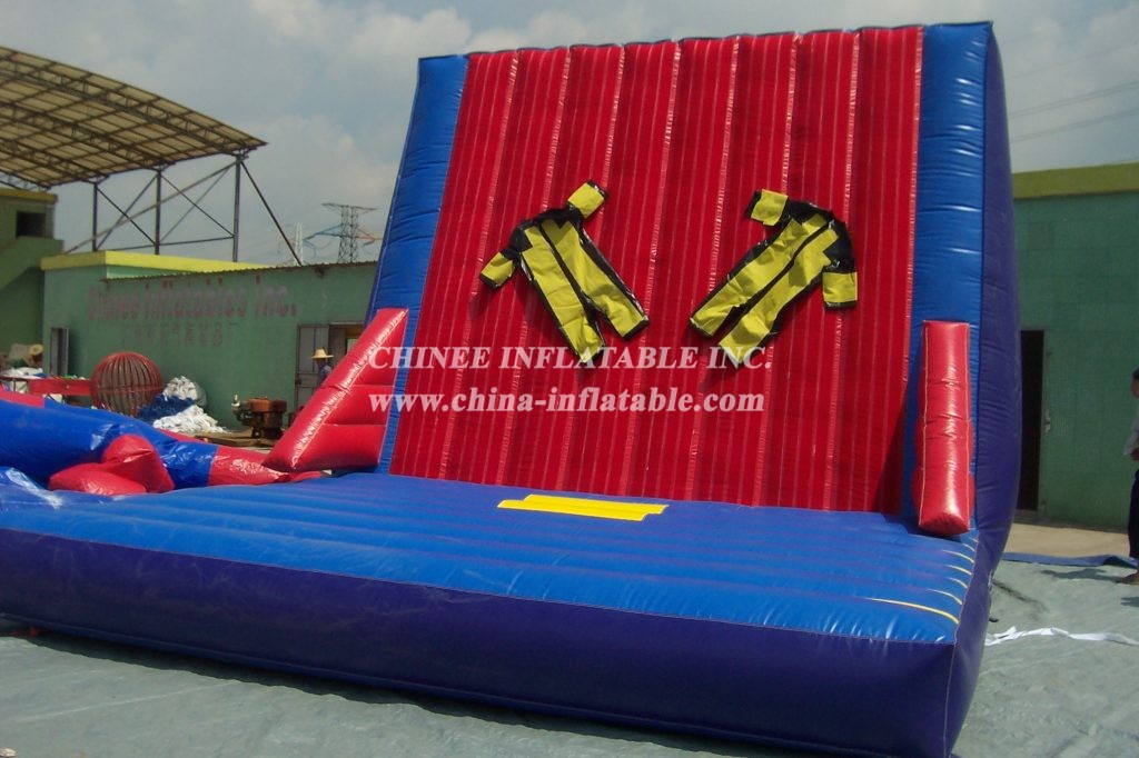 T11-203 High Quality Funny Inflatable Games Inflatable Velcoros Wall