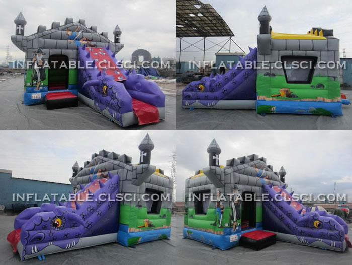T2-1232 knight and wizard Inflatable Jumpers