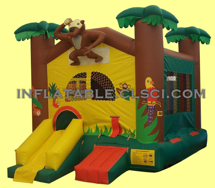 T2-1451 Jungle Theme Inflatable Bouncer