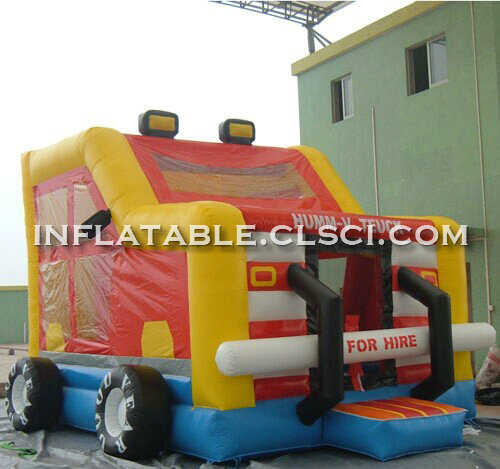T2-2882 Monster Trucks Inflatable Bouncer
