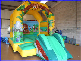 T2-856 jungle theme inflatable bouncer