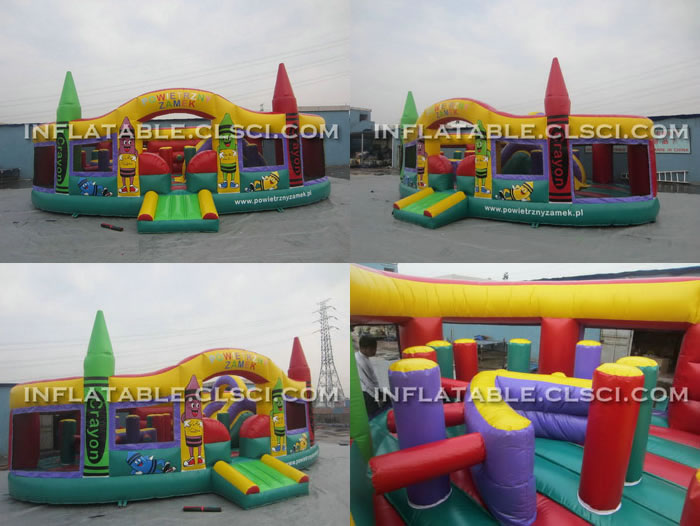 T2-903 Crayon Inflatable Bouncers