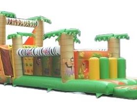T7-343 Jungle Theme Inflatable Obstacles Courses