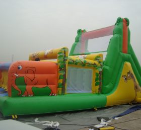 T2-449 Inflatable Jumpers Obstacle Bounc...