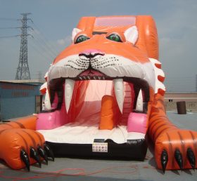 T8-277 Tiger Giant Slide Party Fun For K...