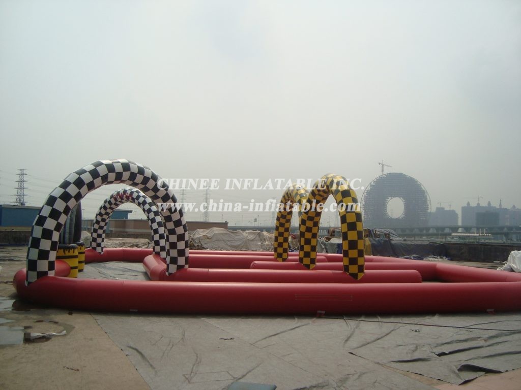 T11-916 Inflatable Race Track challenge sport game