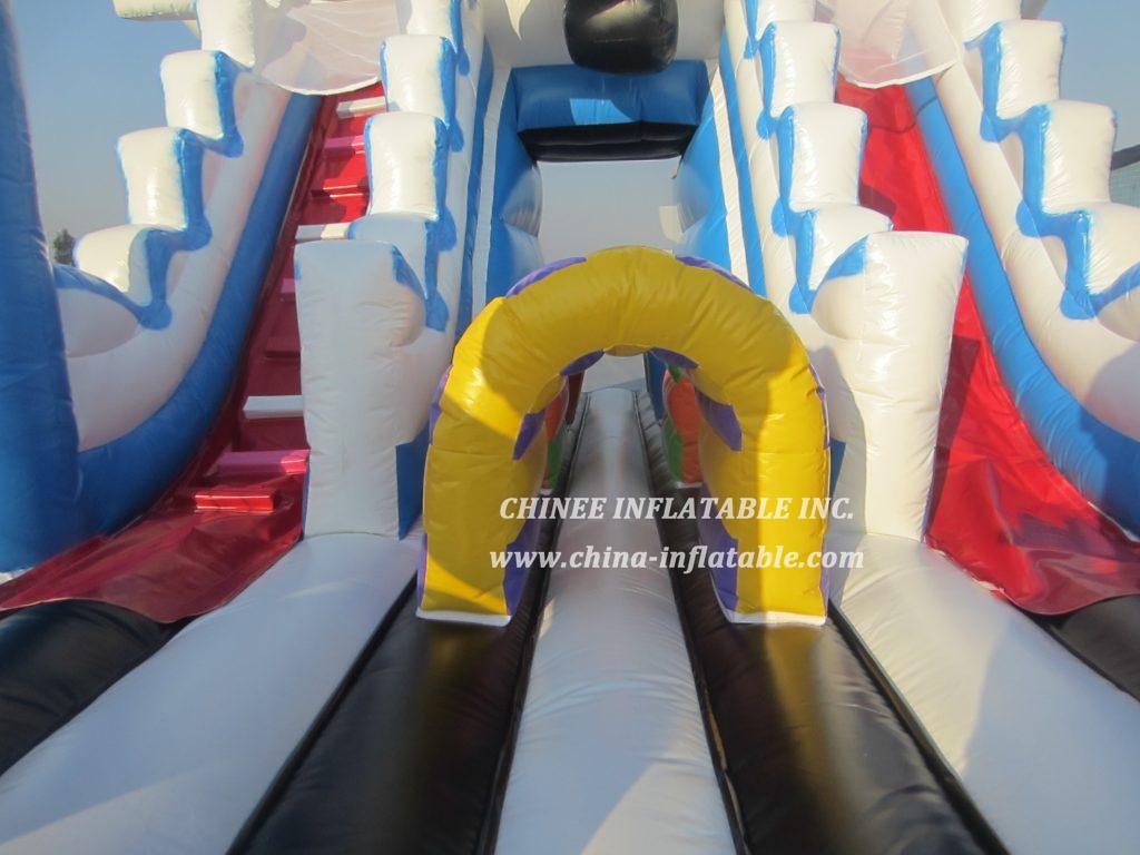 T8-1464 Airplane Space Themed inflatable slide