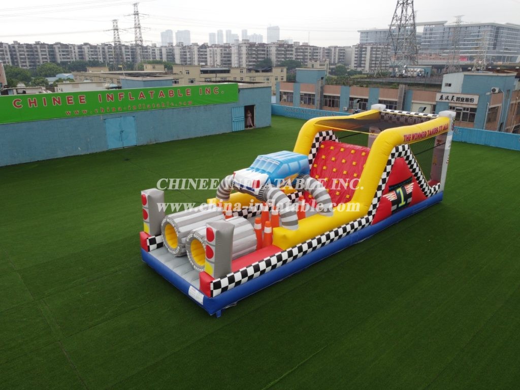T7-567 Inflatable obstacle course party rentals for team events racing game