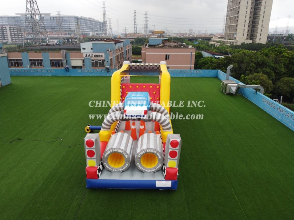 T7-567 Inflatable obstacle course party rentals for team events racing game