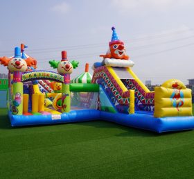 T6-438 Circus themed castle large clown slide