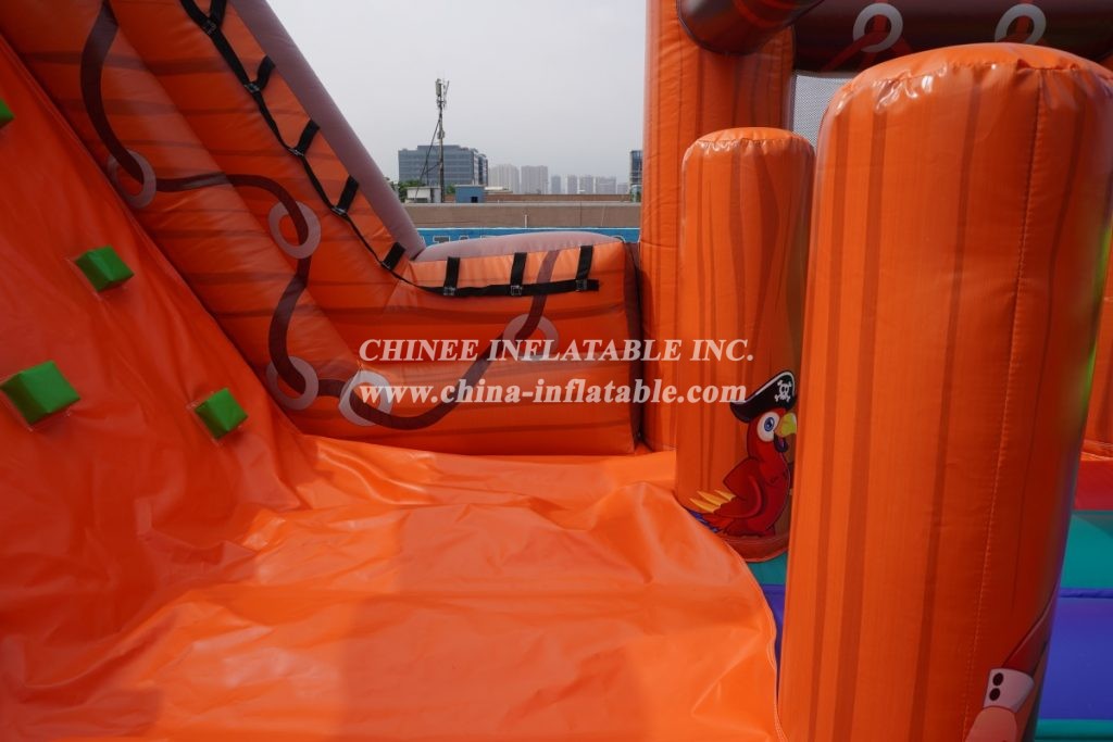 T7-568 Pirate theme inflatable obstacle course party rentals for team events