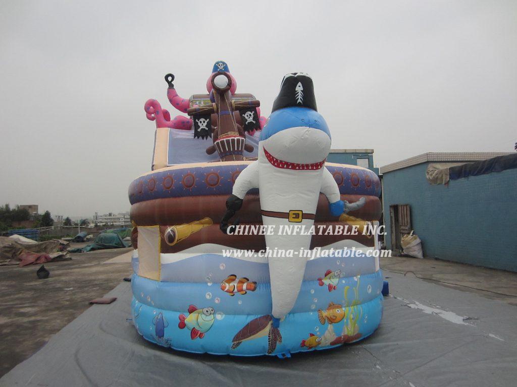 T8-1481 Pirates inflatable slide