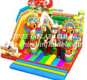 T2-3291 American Indian jumping castle