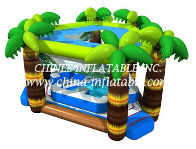 T2-3305 Jungle Theme bouncy castle